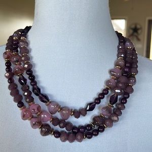 1946 Purple Multi Strand Necklace